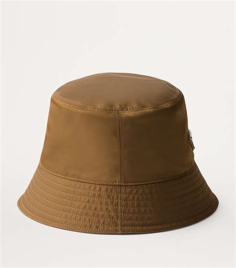 prada brown bucket hat|Prada re nylon bucket hat.